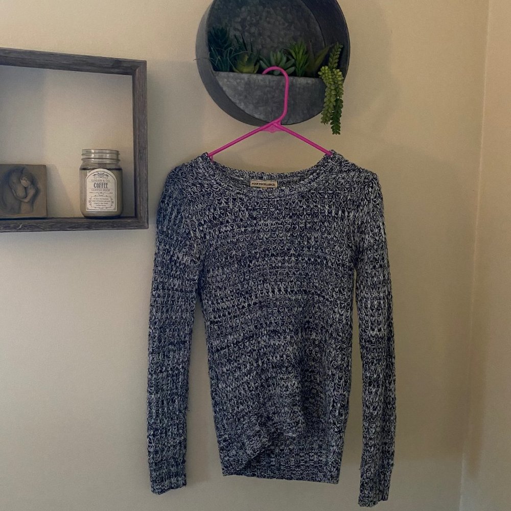 Black & White Knit Sweater